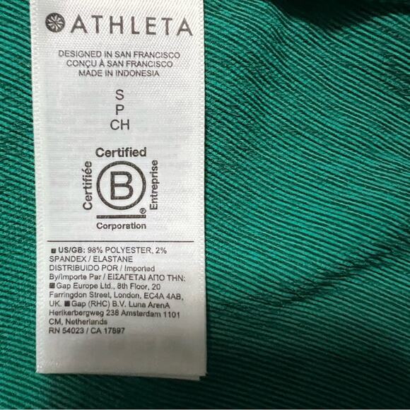 Athleta Green Echo Midi Dress Size Small Large - Picture 11 of 14
